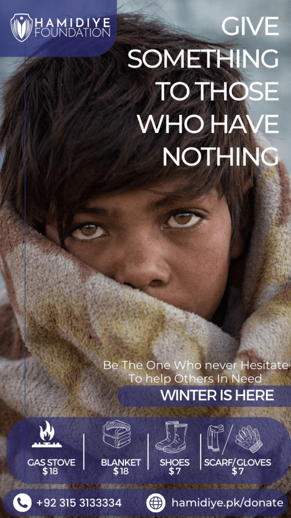 "Winter is here and Hamidiye Foundation is ready to help those in need!